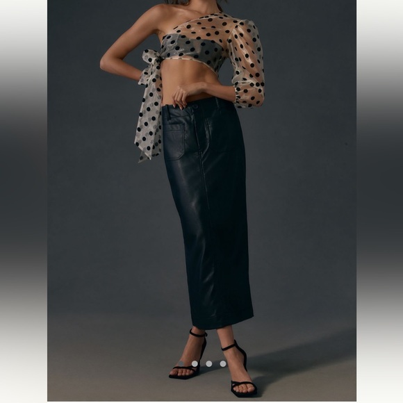 Anthropologie Dresses & Skirts - Anthropologie The Colette Faux Leather Maxi Skirt by Maeve NWT!